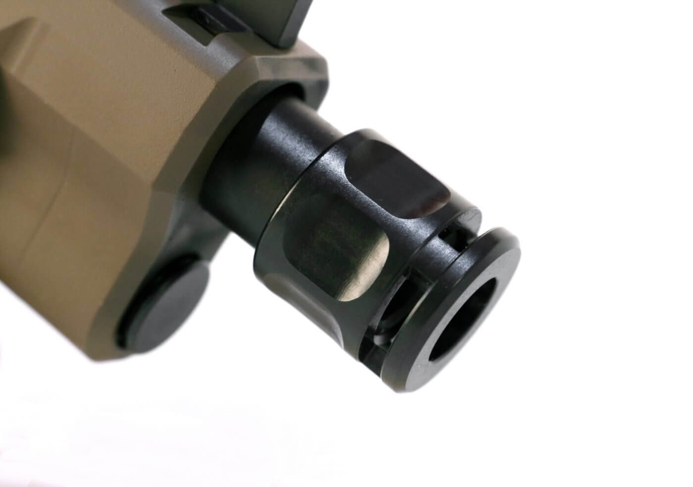 Griffin Micro Carry Comp Review mounted on gun at shooting range Shown installed on an XD-M Elite, the compensator does not require any gunsmithing to change the recoil to a softer impulse and get markedly better control of the gun. Many shooters claim the recoil is now straight back which helps keep your gun sight on target. This offers a better experience for the shooter to significantly reduce recoil, provide markedly better control, and speed up shots while decreasing group sizes. All for a small device that mounts to the gun barrel without interfering with your handgun holster. The same comp can be used on your Glock or SIG Sauer P365 if you wish. For a firearm, the length of the gear is impressive - you just screw it on.