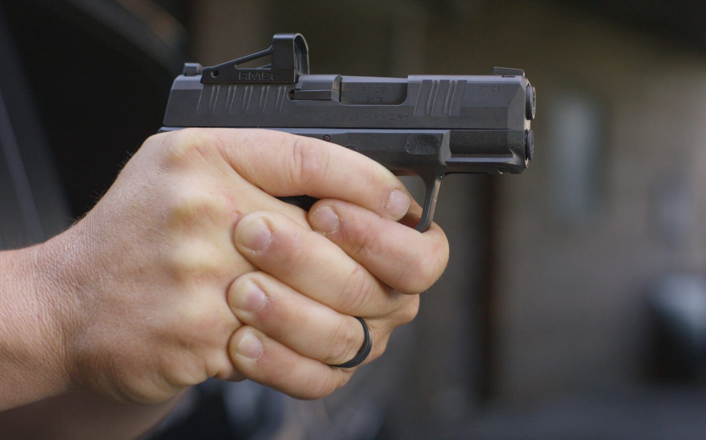 As shown here, a first time pistol owner should seek out quality firearms instruction that includes time on the shooting range with your new firearm.