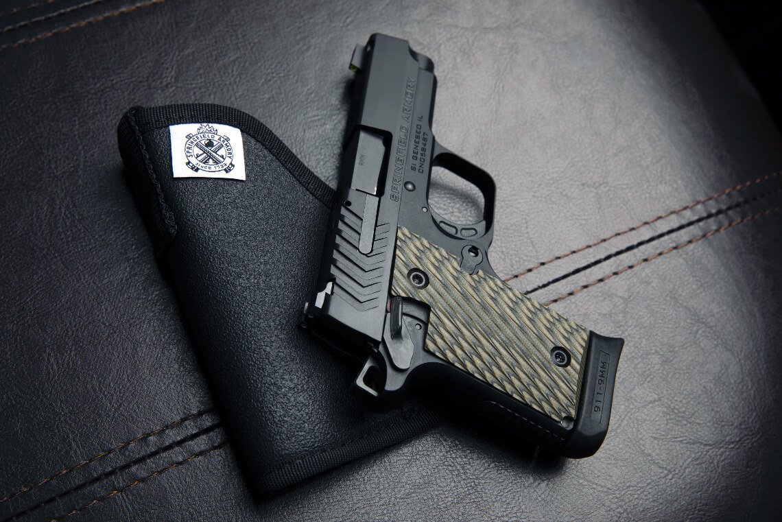 Shown is a Springfield Armory pistol that is excellent with for all shooters including those that are new to firearms.