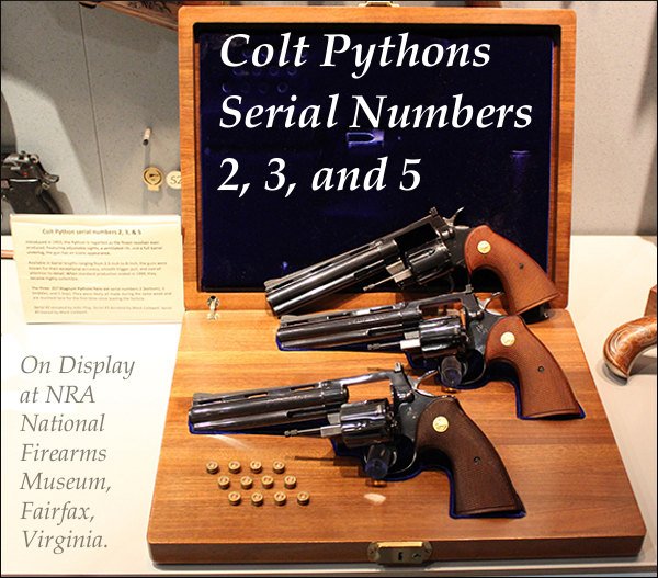 Colt Python Snake NRA Museum low serial number pistol