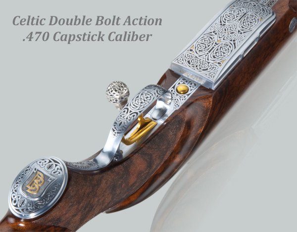 fuchs Szecsei double barrel safari rifle fine engraving