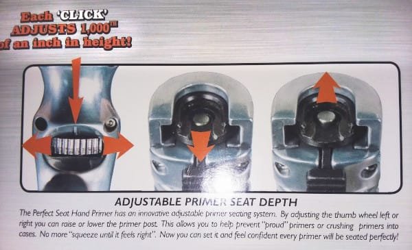 Frankford Arsenal Perfect Seat Hand Primer Platinum series priming tool grip adjustable