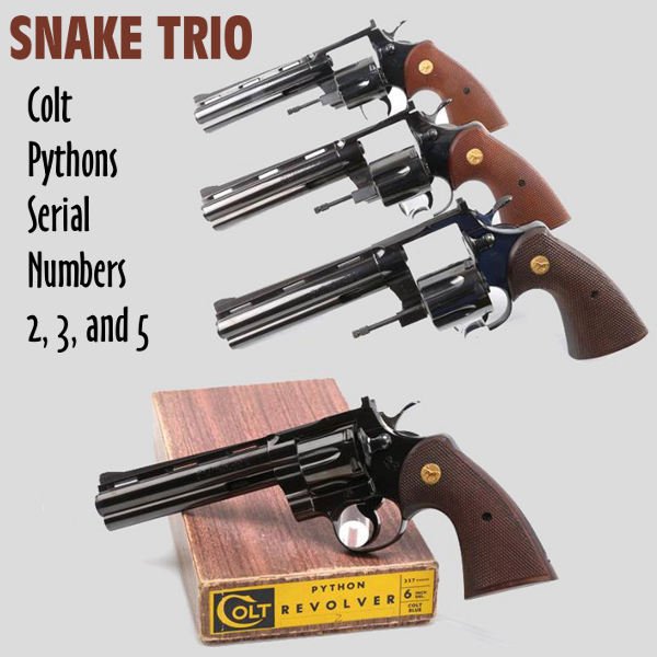 Colt Python Snake NRA Museum low serial number pistol