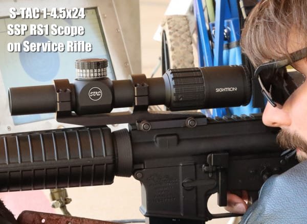 sightron S-tac 1.4.5x24 SSP SR1 Service rifle Scope