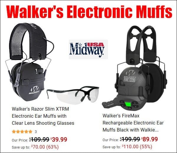 walker electronic ear muffs microphone FireMax