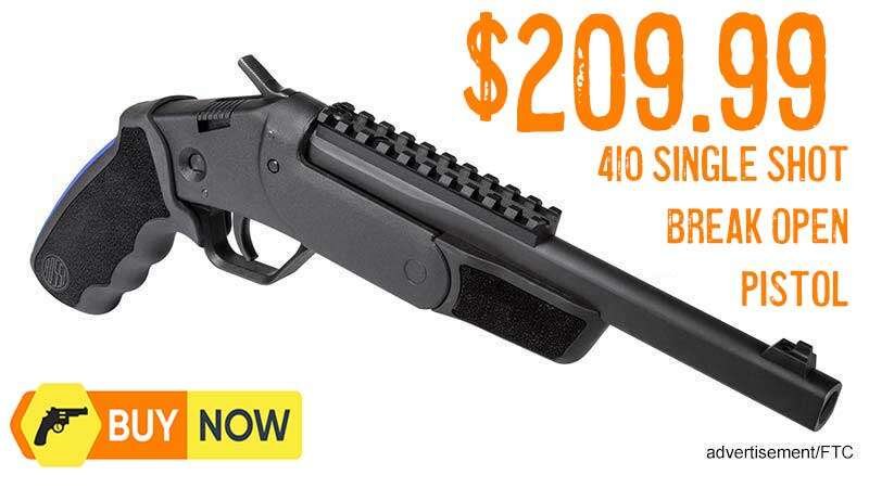 rossi-brawler-410ga/45lc-break-open-single-shot-pistol-$209.99-30%-off!