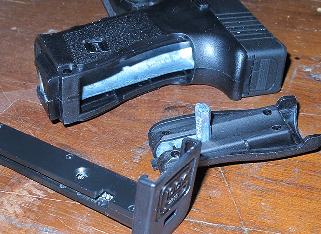 Glock 10 backstrap off