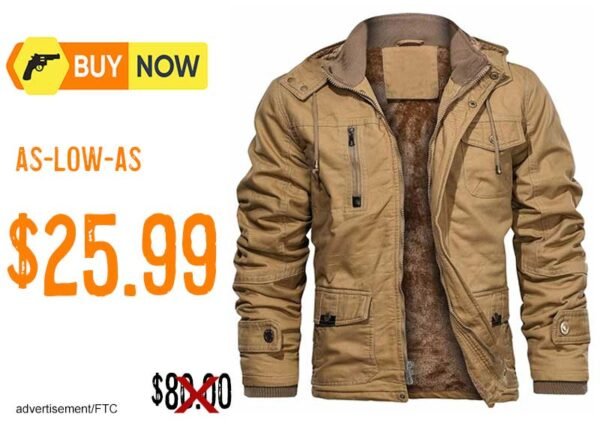 CHEXPEL Men Military Work Jackets with Cargo Pockets lowest price