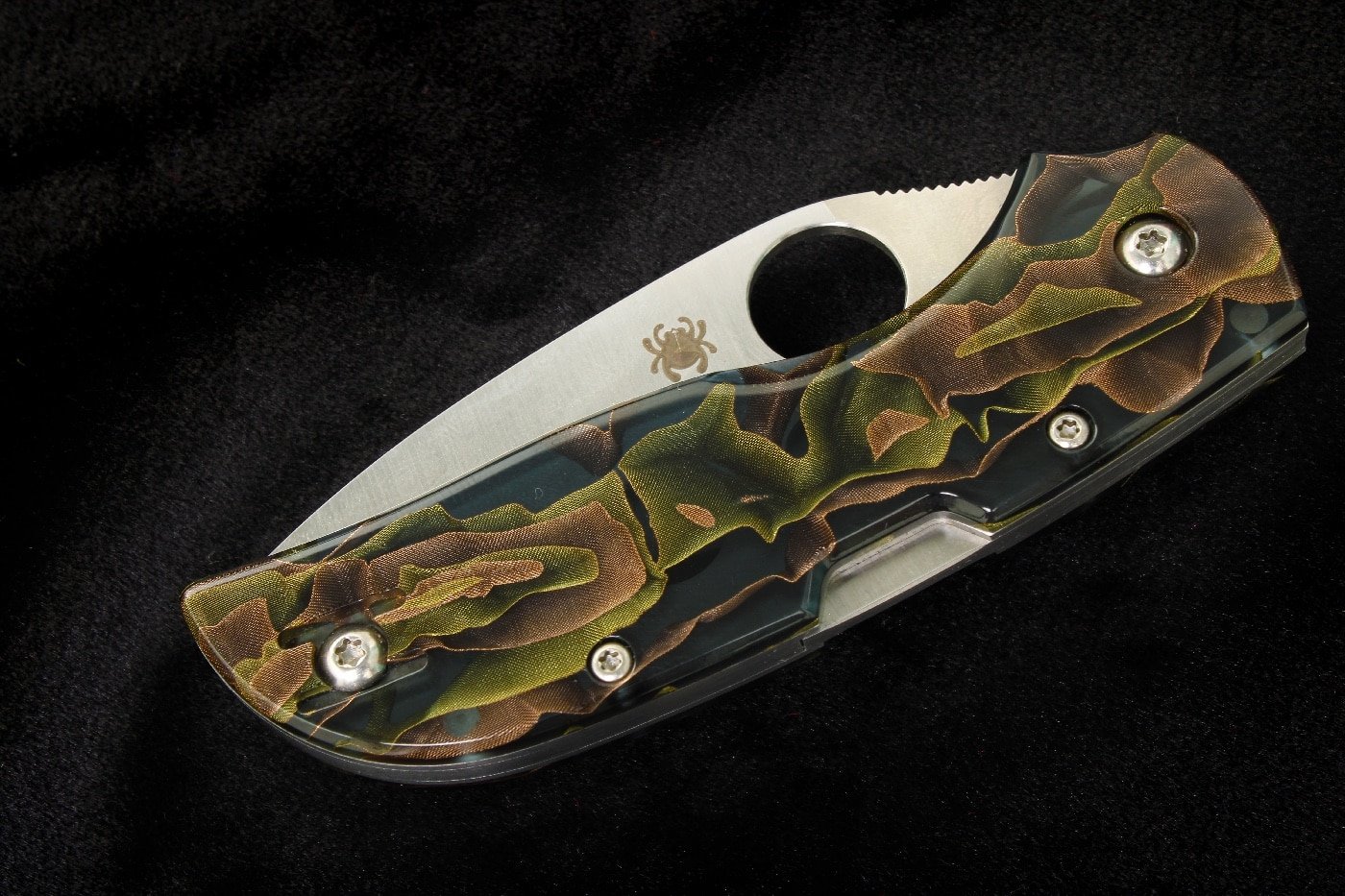 Raffir Noble handles on Spyderco Chaparral