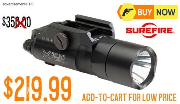 SureFire X300T-A Turbo Handgun Weapon Light lowest price may2025