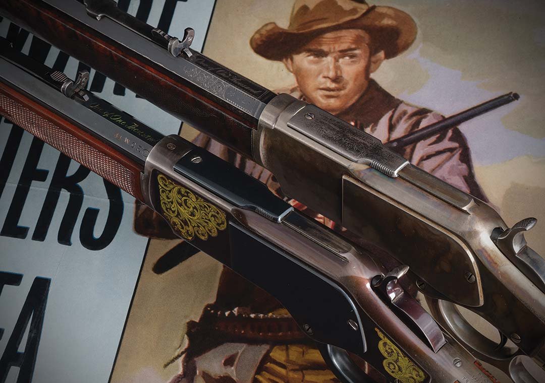 The-Winchester-73-movie-rifle-and-a-vintage-Winchester-1-of-1000