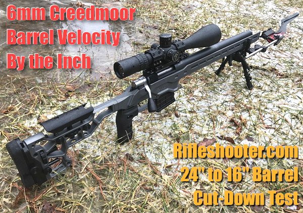 6mm 6.5 Creedmoor rifleshooter.com Bill Barr barrel length cut-down velocity test chronograph Magnetospeed chrono