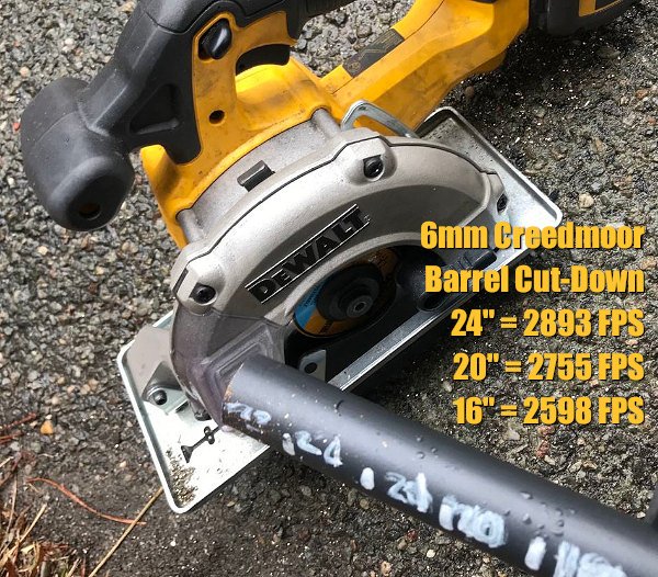 6mm 6.5 Creedmoor rifleshooter.com Bill Barr barrel length cut-down velocity test chronograph Magnetospeed chrono