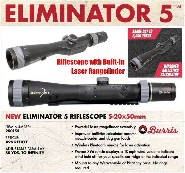 Burris Eliminator five V laser optic Scope