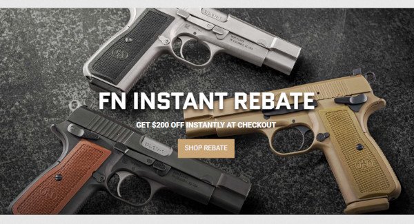 FN America high power pistol $200 instant rebate sale guns.com
