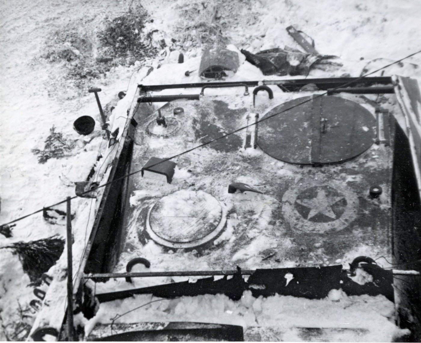 top of Ersatz M10 tank