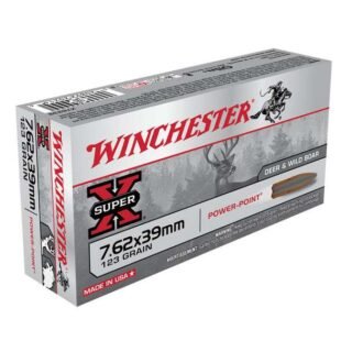 WINCHESTER Super-X 7.62x39mm 123Gr PP 200rd Box Rifle Ammo (X76239)