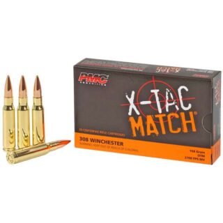 PMC X-TAC Match .308 Win 168gr 200rd Box OTM Rifle Ammo (308XM)