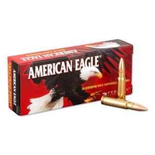 FEDERAL American Eagle 7.62x39mm 124 Grain FMJ Ammo, 500 Rounds Case (A76239A)