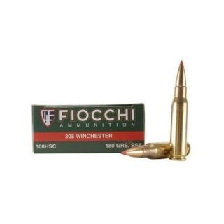 FIOCCHI 308 Win. 180 Grain SST Ammo, 200 Round Box (308HSC)