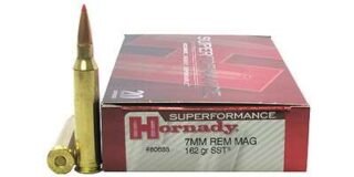 Hornady Superformance 7mm Remington Magnum 162 gr SST – 500 Rounds [80633]