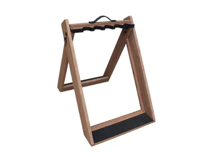 Rush Creek Creations Realtree Deer Camp 10 Gun Folding Gun Rack Wood Laminate