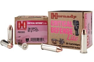 Hornady Critical Defense Lite, .38 Special, FTX, 90 Grain, 500 Rounds