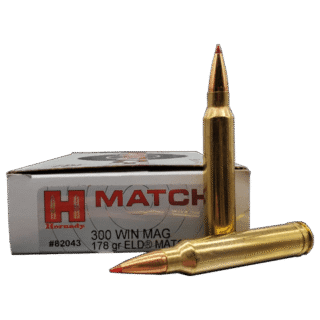 Hornady 300 Winchester Magnum Ammo 178 Grain ELD Match, 200rds [82043]