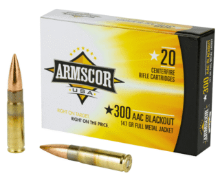 Armscor USA .300 AAC Blackout Ammunition 147 grain FMJ, 200rds [FAC300AAC-1N]