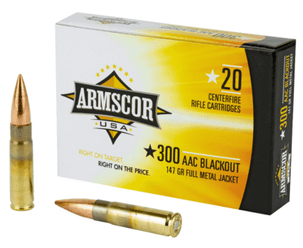 Armscor USA .300 AAC Blackout Ammunition 147 grain FMJ, 200rds [FAC300AAC-1N]