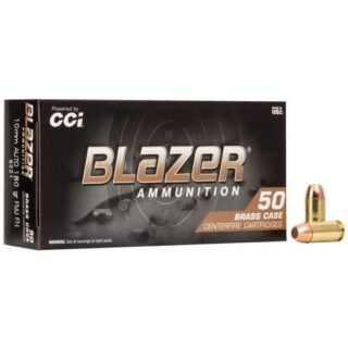 CCI Blazer Brass 10mm AUTO Ammo 180 grain FMJ, 50/Box [5221] 500 rounds