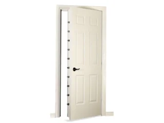 Browning Security Vault Door Six Panel with Electronic Lock White Primer