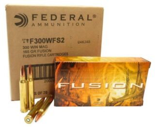 Federal Fusion 300 Winchester Magnum Ammo 165gr Soft Point, 200rds