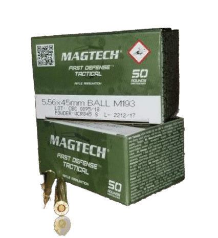 Magtech 5.56x45mm Nato Ammunition Brass Casing 500 Rounds