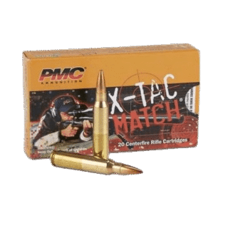 PMC 223 Remington X-tac Match Ammunition 500 Rounds Brass Casing