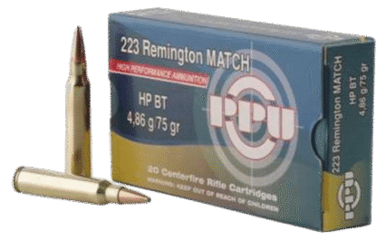 Prvi PPU 223 Rem Ammunition 500 rounds Brass casing