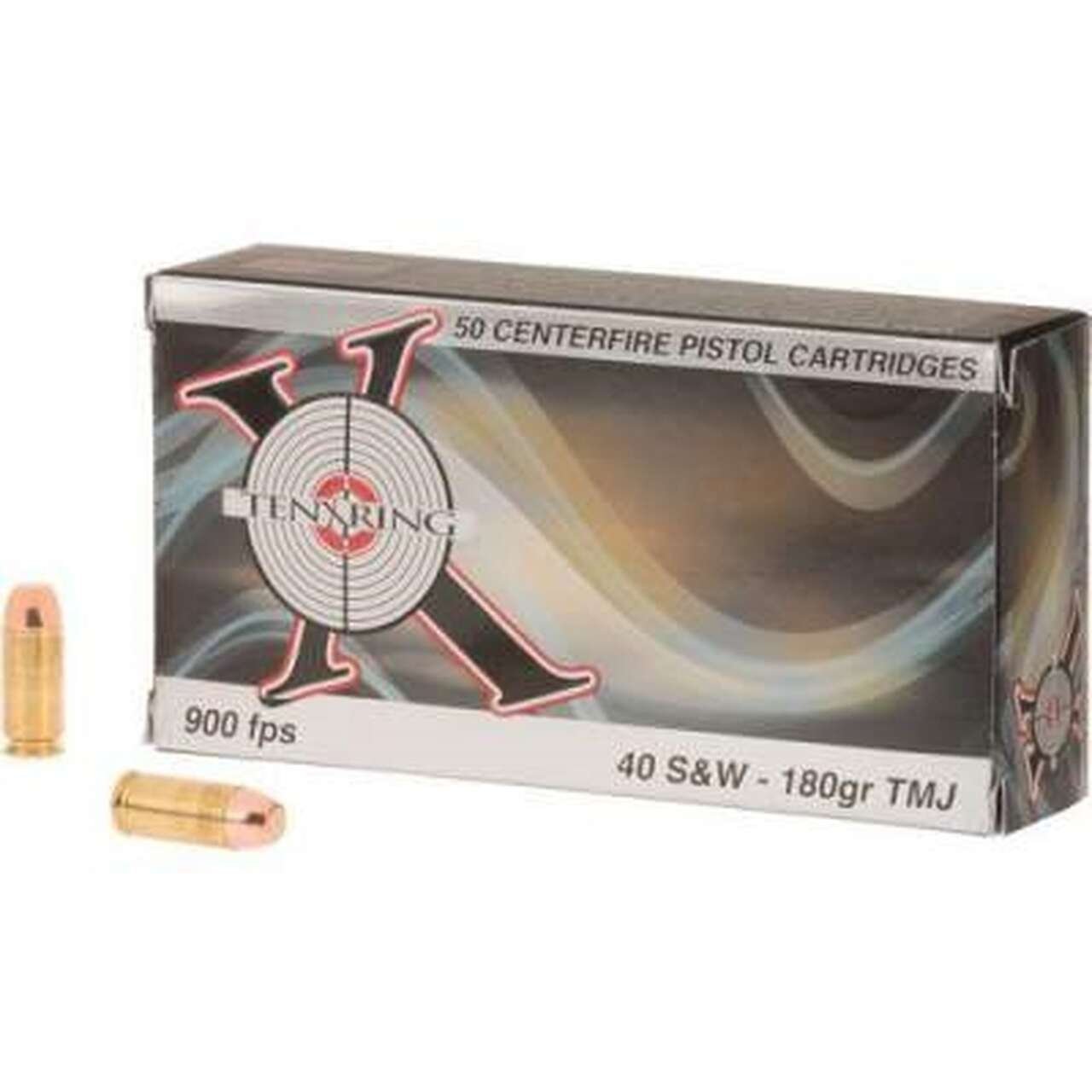 Ten Ring 40 S&W Ammunition 180 Grain Total Metal Jacket 1 Ten Ring 40 S&W Ammunition 180 Grain Total Metal Jacket