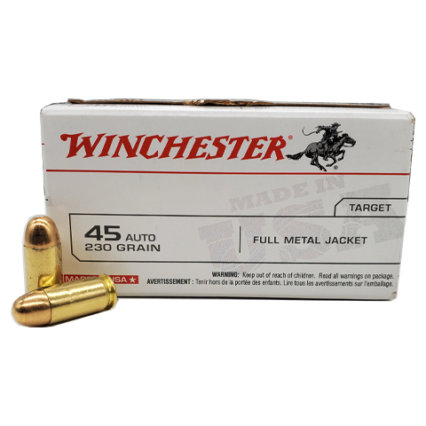 Winchester 45 Auto Ammunition Brass 500 Rounds