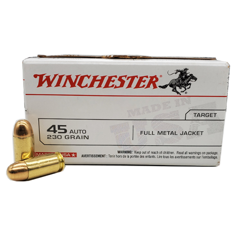 Winchester 45 Auto Ammunition Brass 500 Rounds 1 Winchester 45 Auto Ammunition Brass 500 Rounds