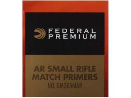 Federal Premium Gold Medal AR Match Grade Small Rifle Primers #GM205MAR