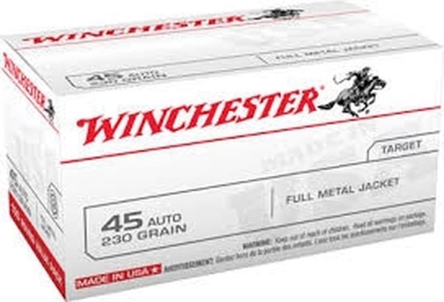 Winchester 45 ACP USA45AVP 230 Grain Full Metal Jacket Value Pack CASE 500 rounds 1 Winchester 45 ACP USA45AVP 230 Grain Full Metal Jacket Value Pack CASE 500 rounds