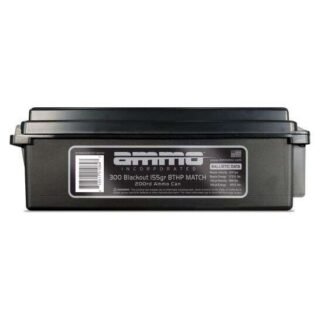 Ammo Inc 300 Blackout 155 grain BTHP Match 200 rd Ammo Can [300B155BTHP-B200]