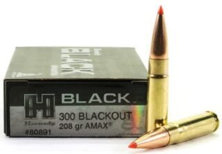 Hornady Black 300 AAC Blackout Ammo 208 grain A-Max, 200 Rounds [80891]
