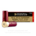 12 Gauge - 2-3/4" 1-1/8oz. Copper Plated 00 Buck - Federal Vital-Shok - 250 Rounds - Image 3